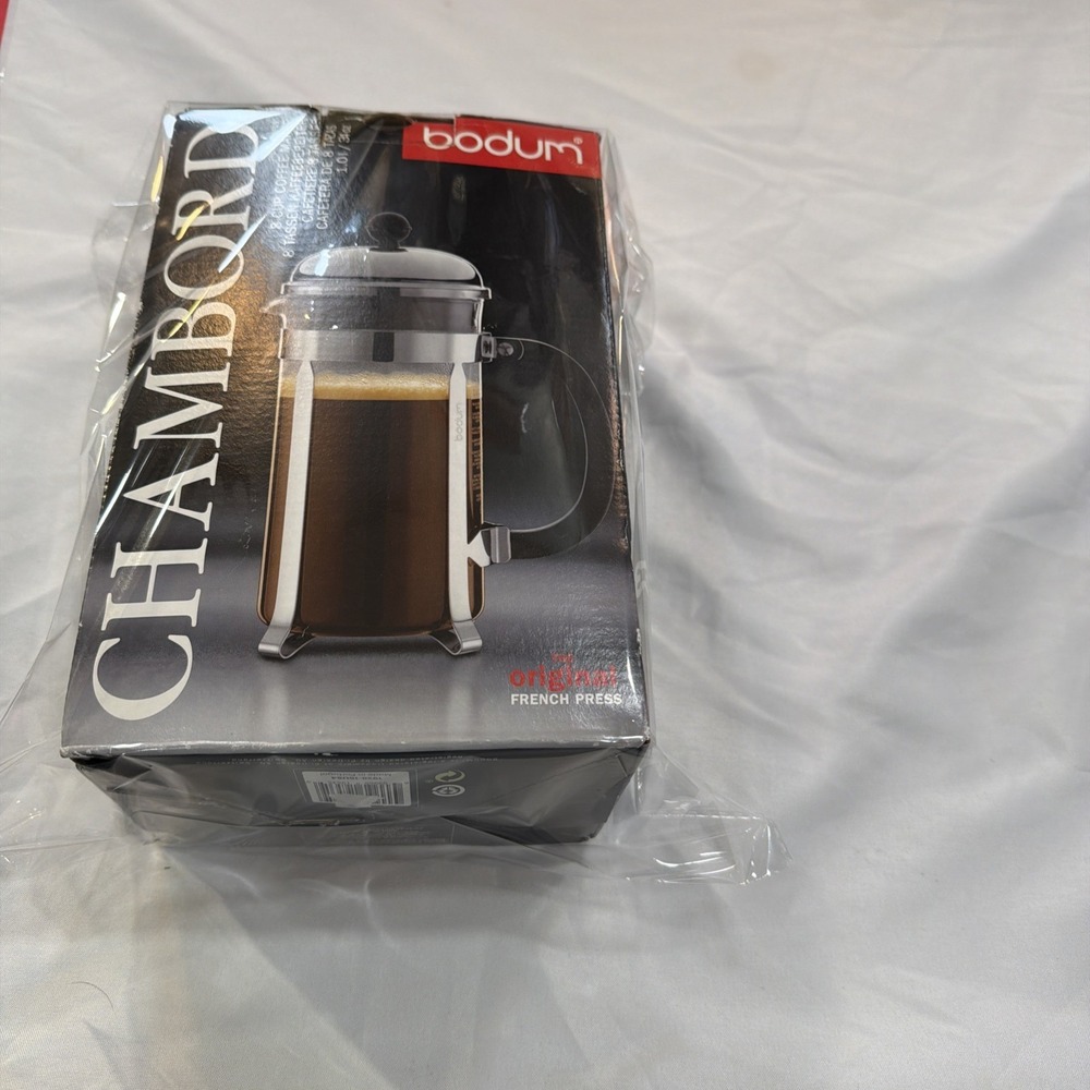Bodum Chambord French Press Coffee Maker 34 oz Brand New Unique Boogie